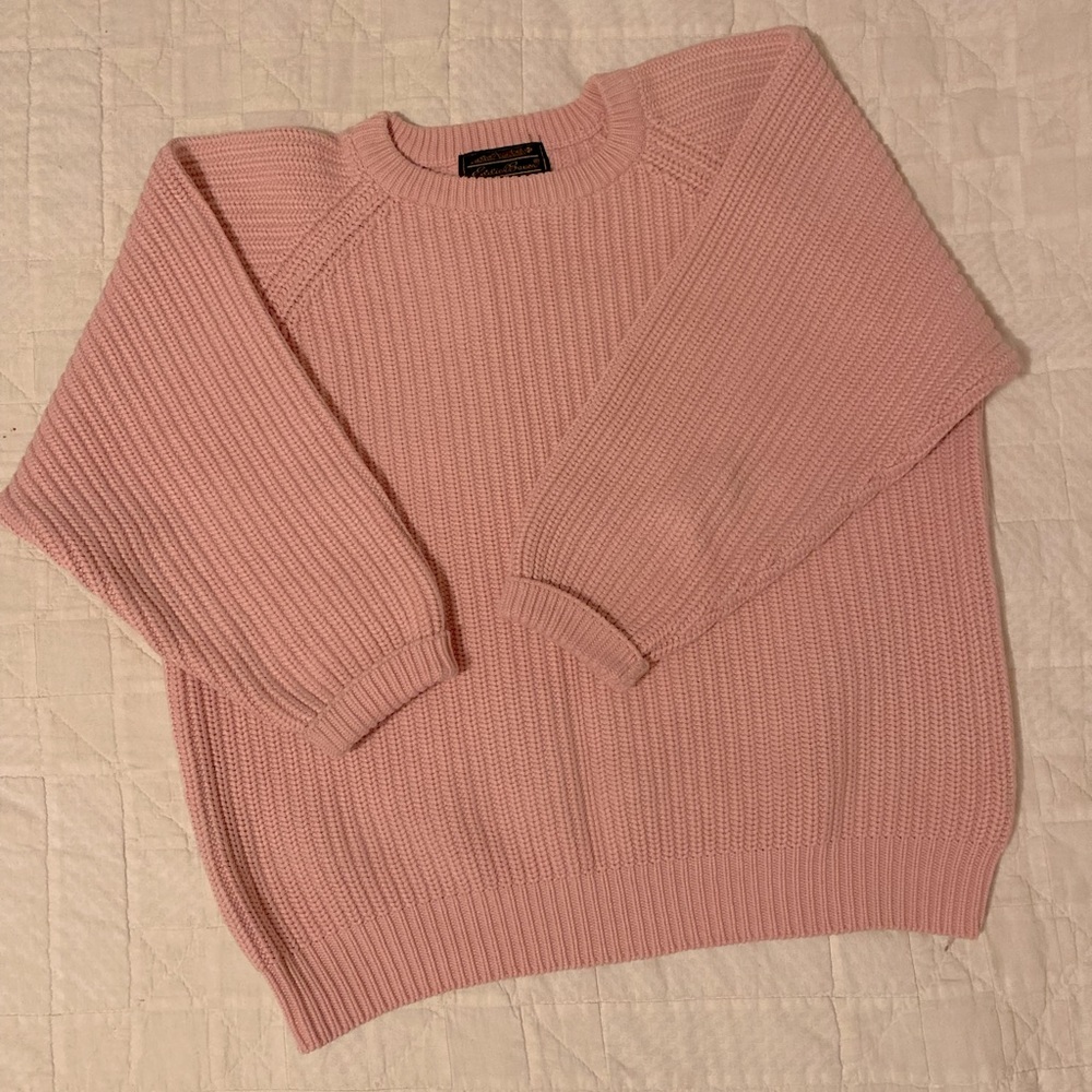 90s pink cotton sweater